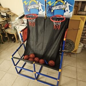Double Basket Ball Hoop Set